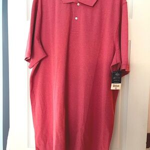 NWT Big/Tall Men’s St.Johns Bay Garnet Rose Polo 2XLT